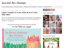 Tablet Screenshot of journaldeschamps.fr